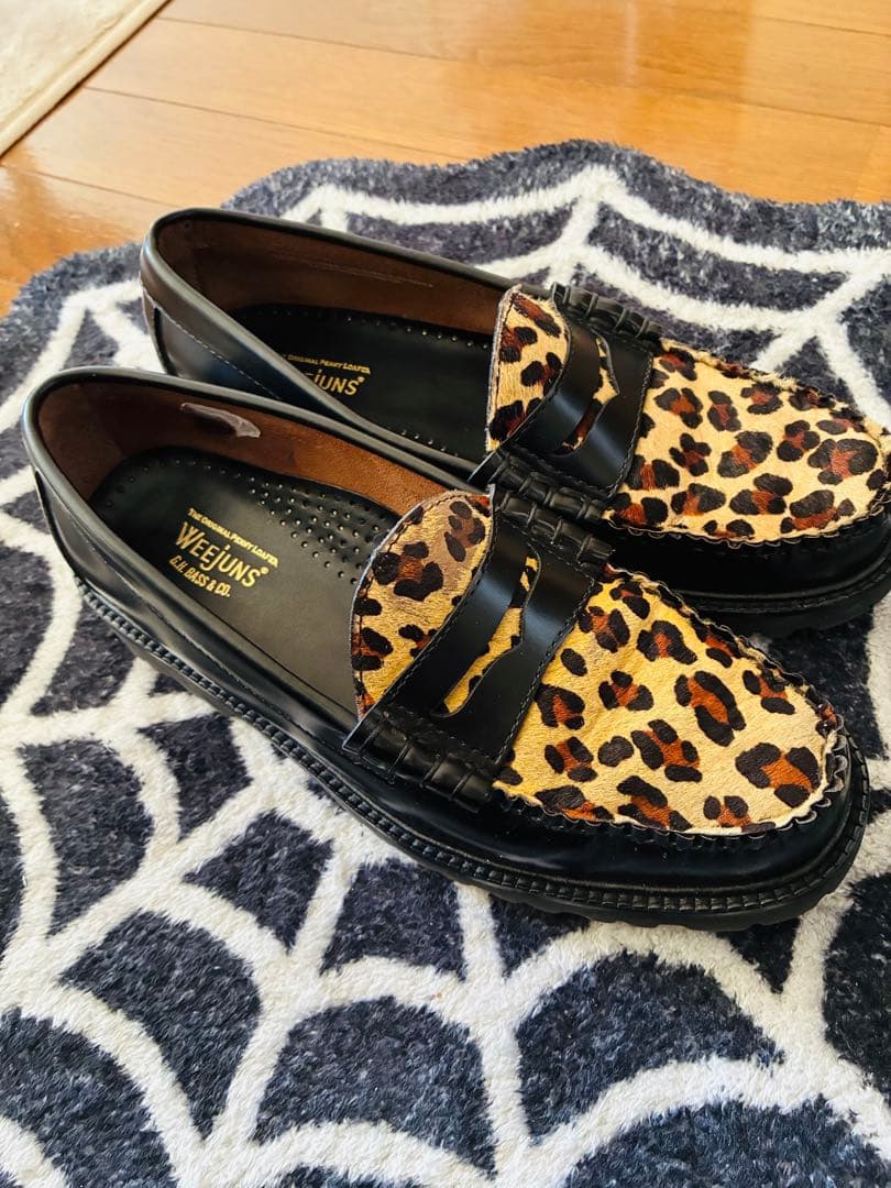 Ｇ.H.BASS LARSON JPN LIMITED ローファー25レオパード