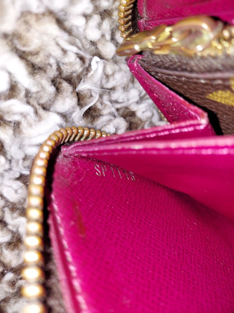 ルイヴィトン ポルトフォイユ クレマンス フューシャ モノグラム 長財布