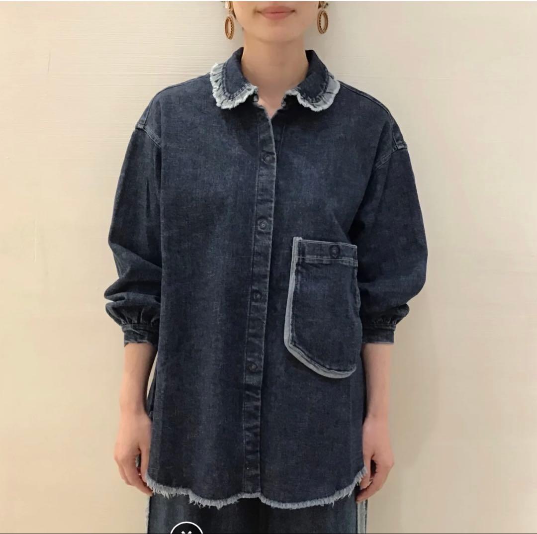 D-due デ・ドゥエ デニムブラウス　size40 ※状態訳あり