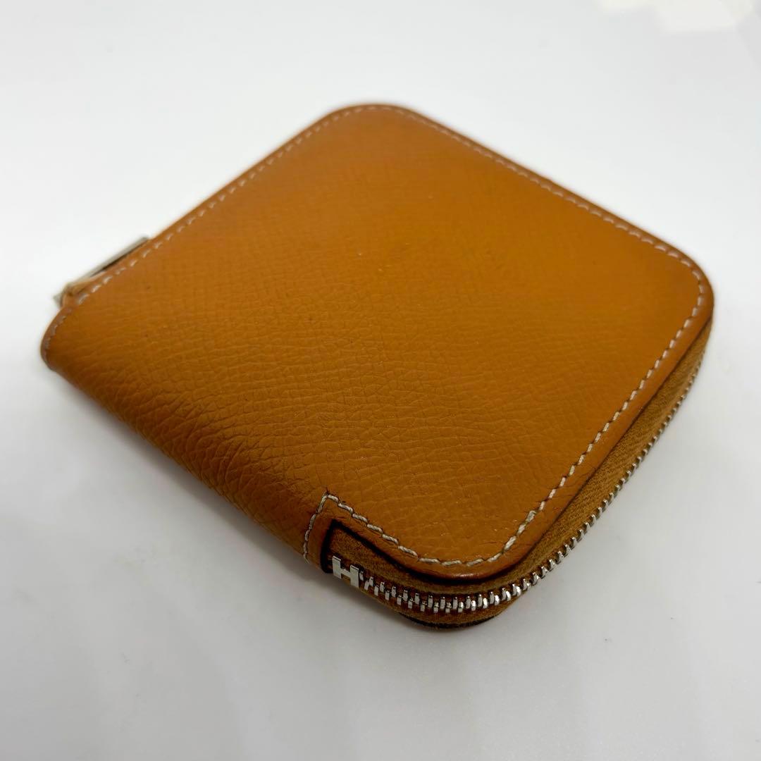 【エルメス】HERMES シルクイン ケース 小銭入れ レザー ブラウン
