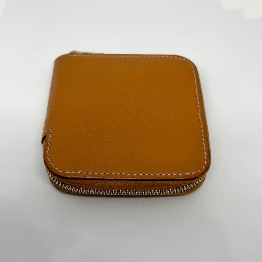 【エルメス】HERMES シルクイン ケース 小銭入れ レザー ブラウン