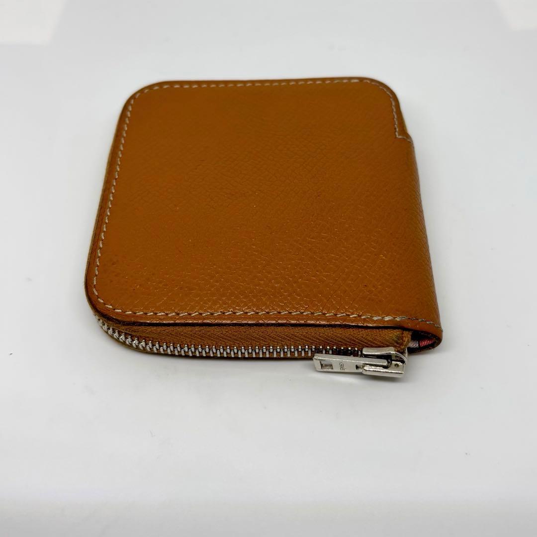 【エルメス】HERMES シルクイン ケース 小銭入れ レザー ブラウン