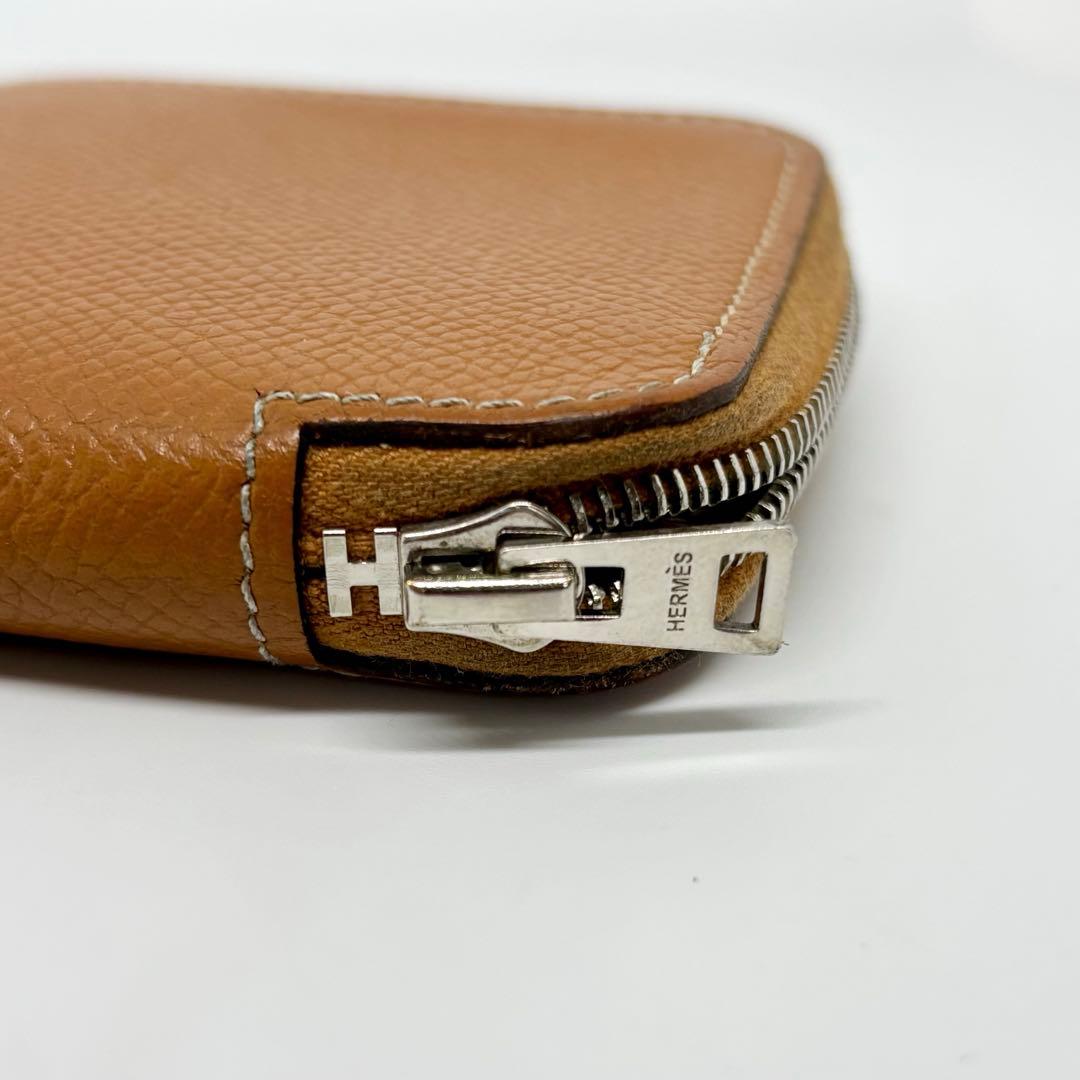 【エルメス】HERMES シルクイン ケース 小銭入れ レザー ブラウン