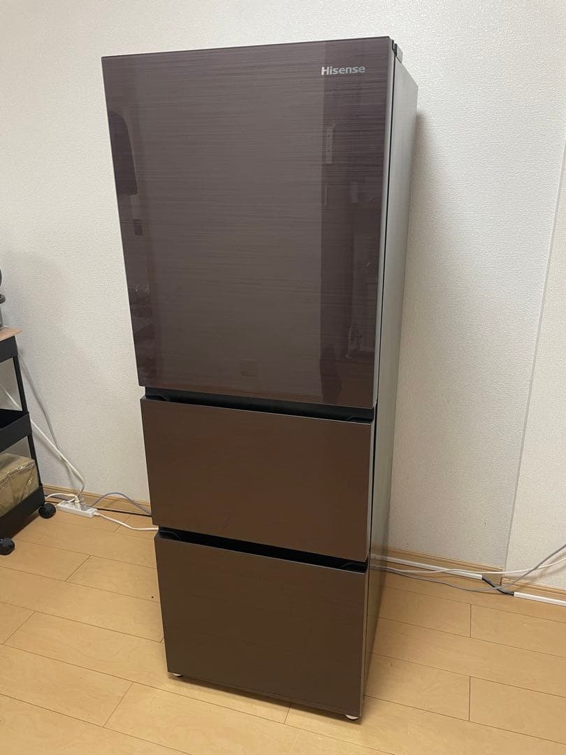 ハイセンス 冷蔵庫 幅　ダークブラウン HR-G280HBR