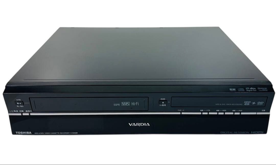 東芝 HDD搭載 地デジ対応 VHS一体型DVDレコーダー D-W250K