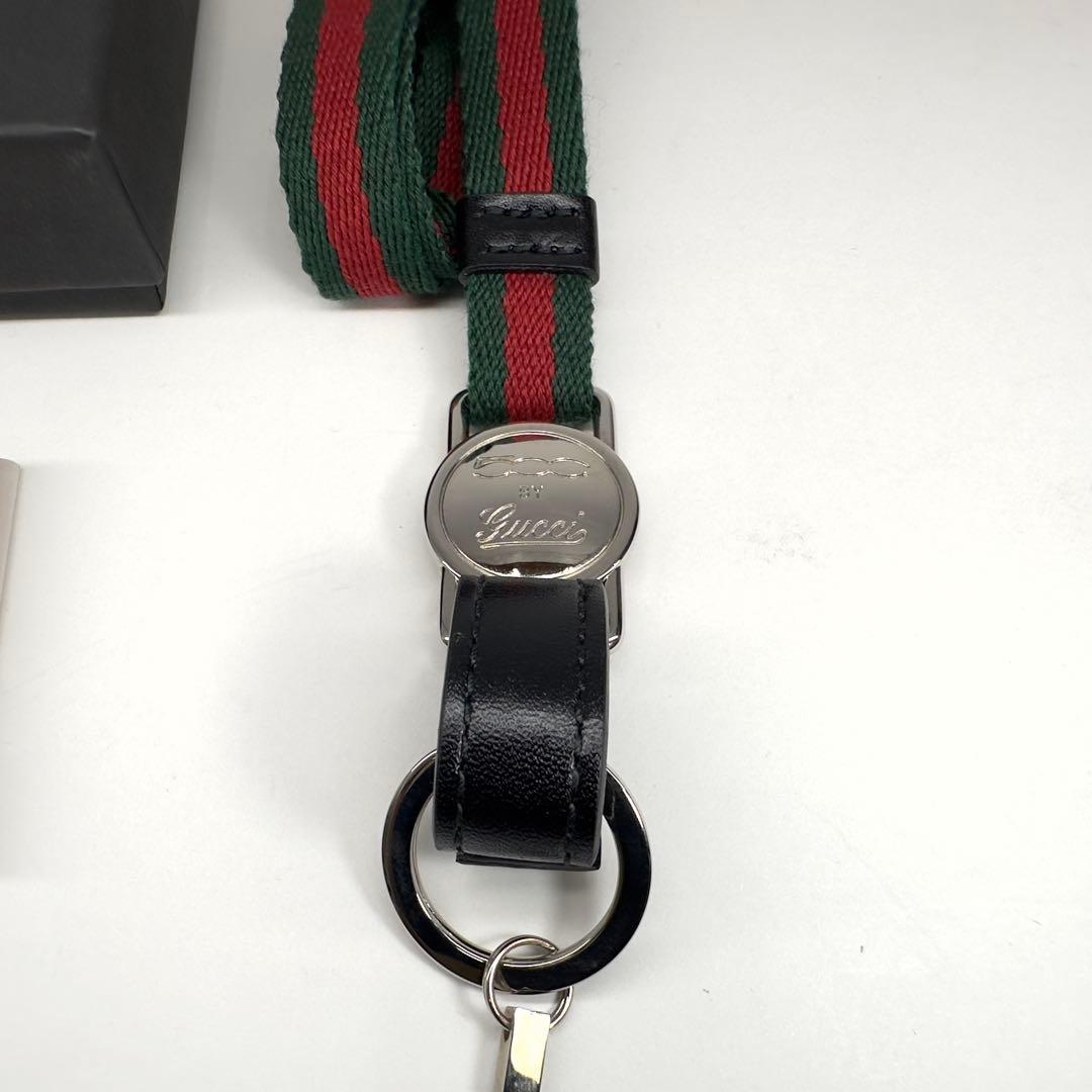 ★鑑定済★美品★GUCCI★フィアット500★ネックストラップ★
