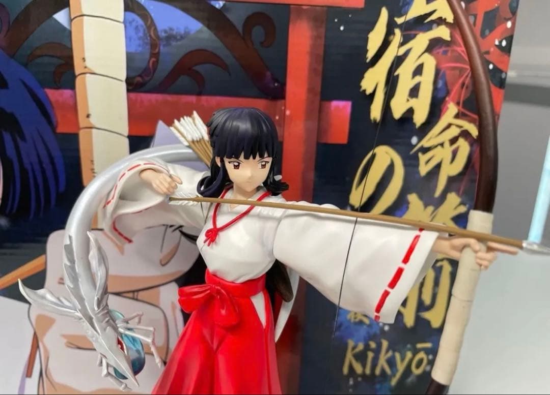 海外版 犬夜叉桔梗ガレージキッド完成品 フィギュア中古品全高約21cm