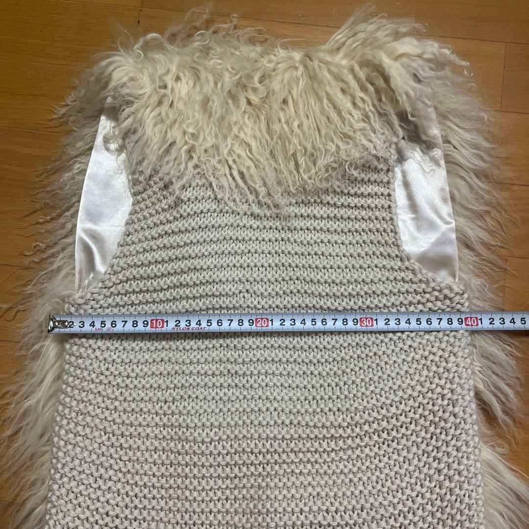 DOUBLE STANDARD CLOTHING チベットラム　　ファーベスト