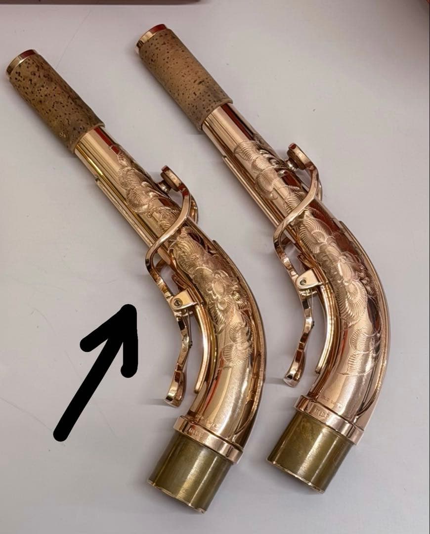 専用　ヤナギサワ アルトサックス用 95PGPネック 総銀・ピンクゴールドメッキ