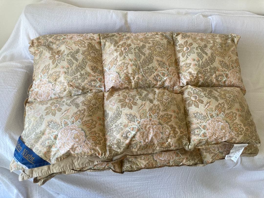 【美品】東京西川　ゴールデンナイト　羽毛掛け布団　シングル