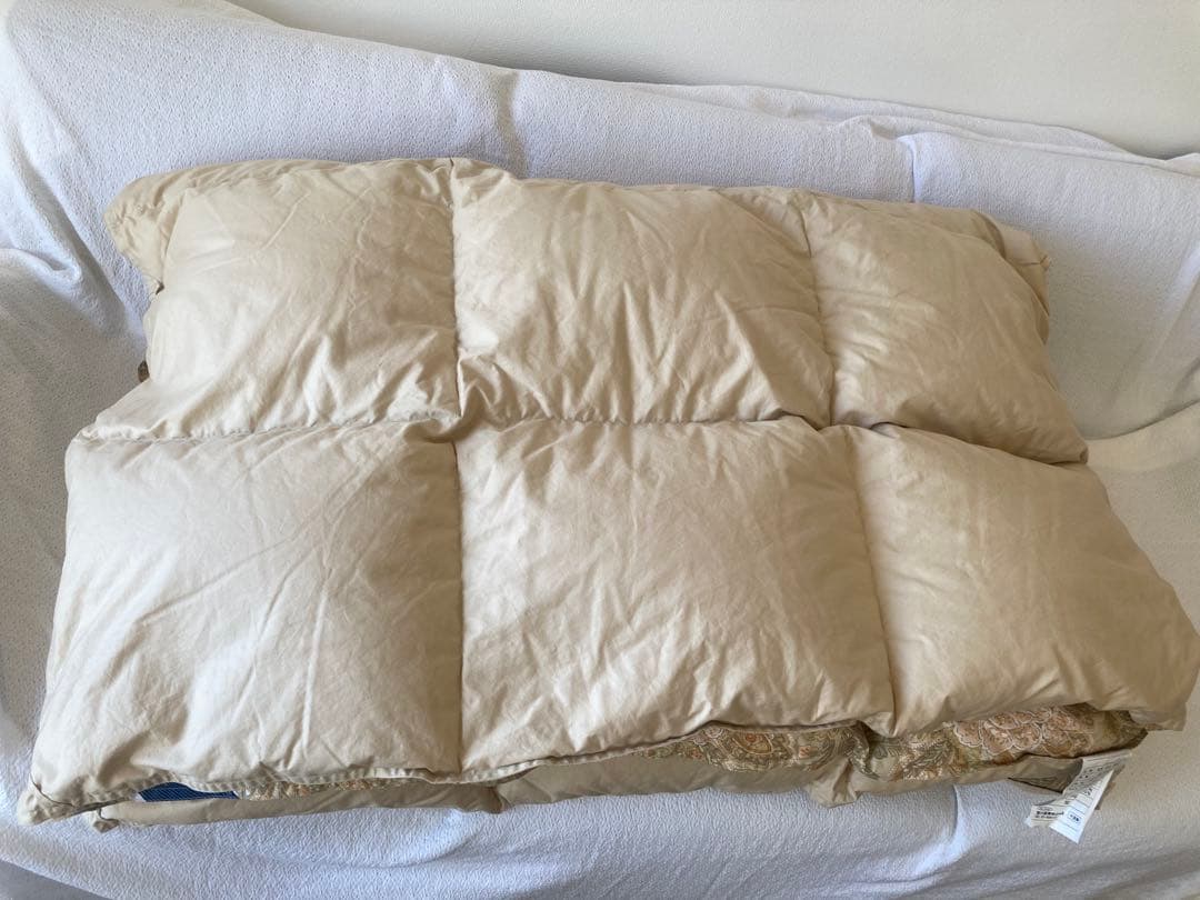 【美品】東京西川　ゴールデンナイト　羽毛掛け布団　シングル