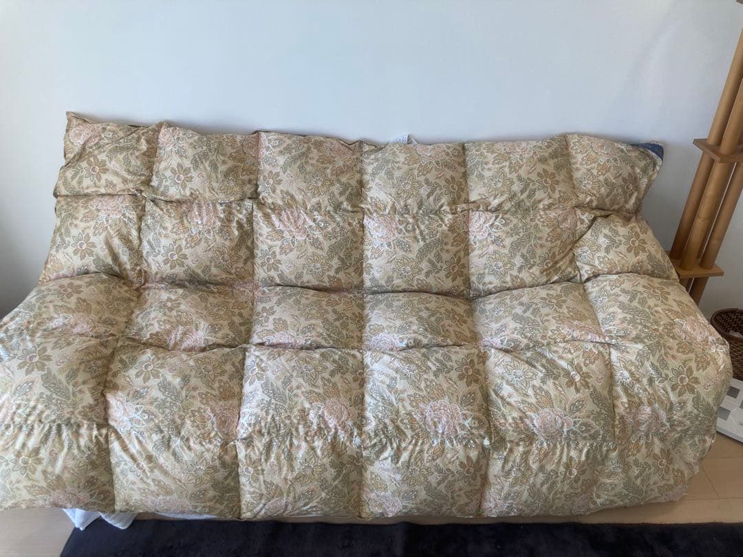 【美品】東京西川　ゴールデンナイト　羽毛掛け布団　シングル