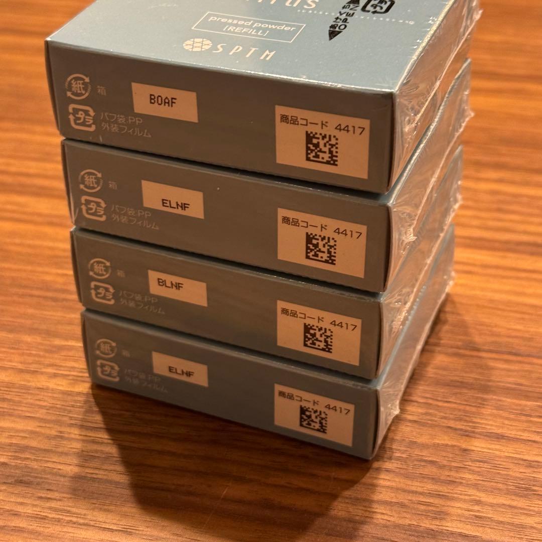 セプテム mirus プレストパウダー リフィル4個＋専用パフ1個セット