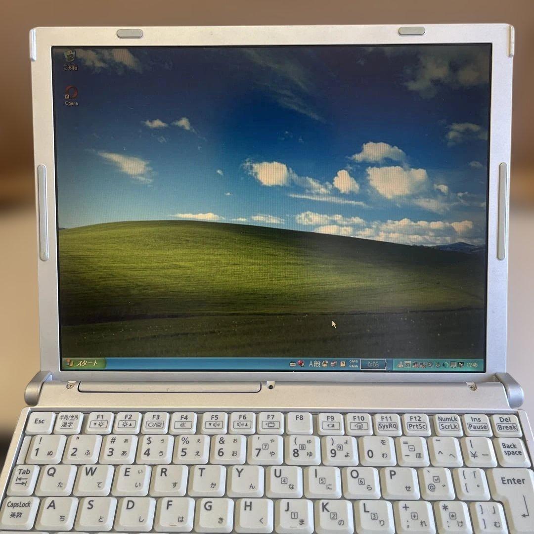 ★訳あり格安★WindowsXP★長時間バッテリー付き12.1インチモバイルPC