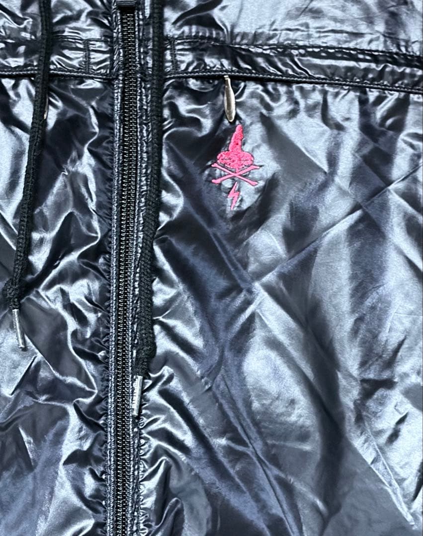 極美品ヒステリックグラマー フルジップナイロン切り替えパーカー