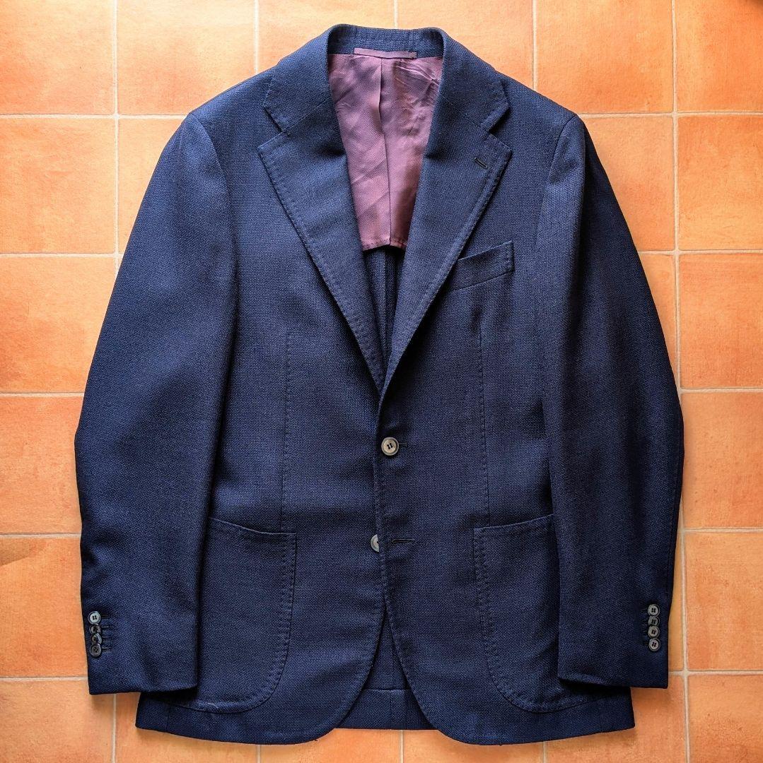 【近年モデル】STILE LATINO ネイビージャケット ホップサック 46