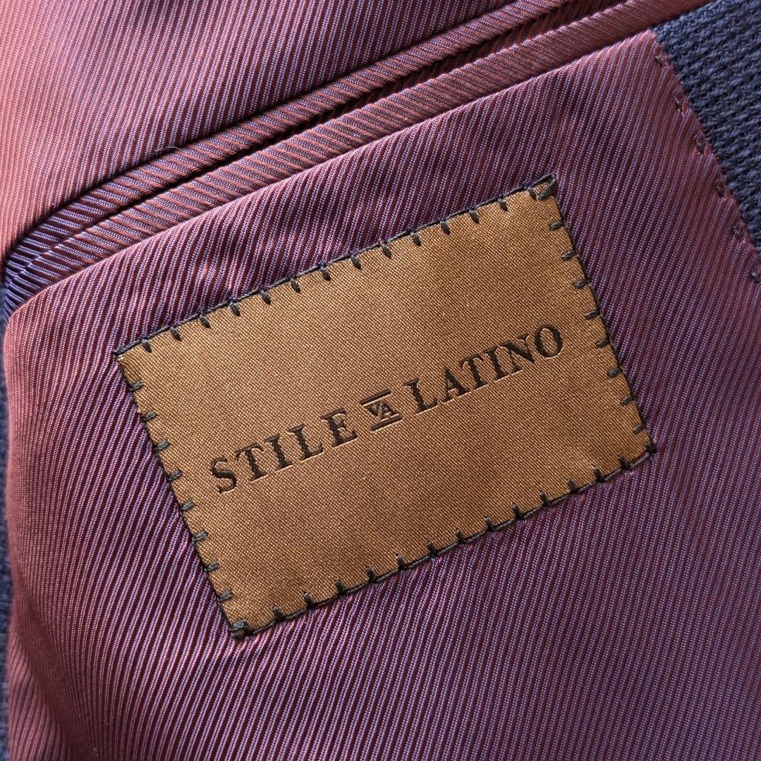 【近年モデル】STILE LATINO ネイビージャケット ホップサック 46
