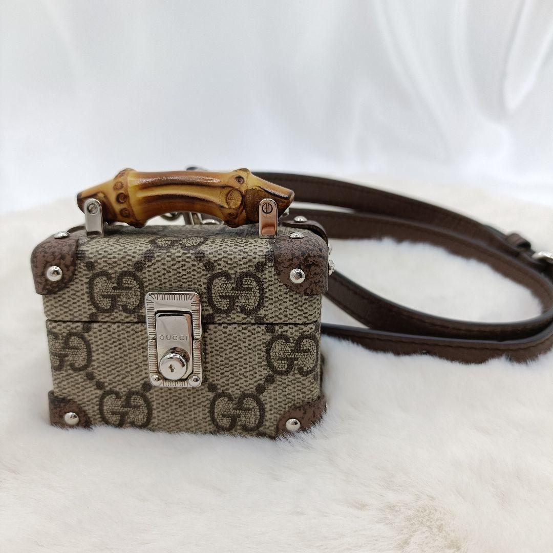 美品 GUCCI グッチ バンブー AirPods Pro ケース ショルダー