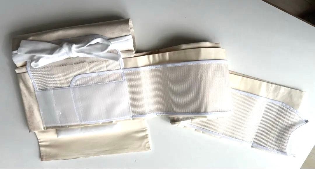 ごえんさま専用★正絹袋帯★作り帯★ワンタッチ帯★未使用品★白系墨絵風景画★