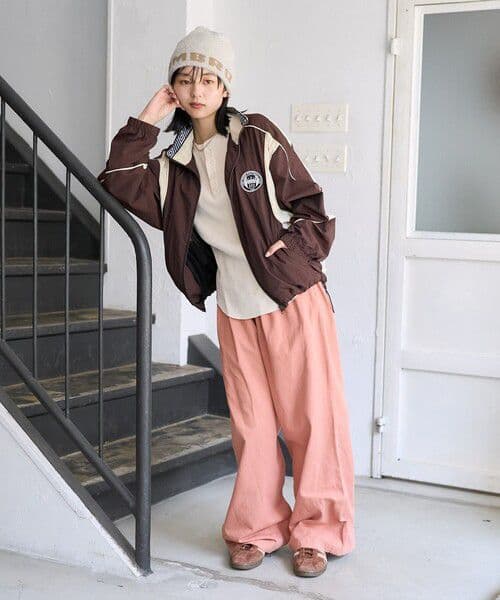 UMBRO × FREAK'S STORE/別注 トラックジャケット ブラウン