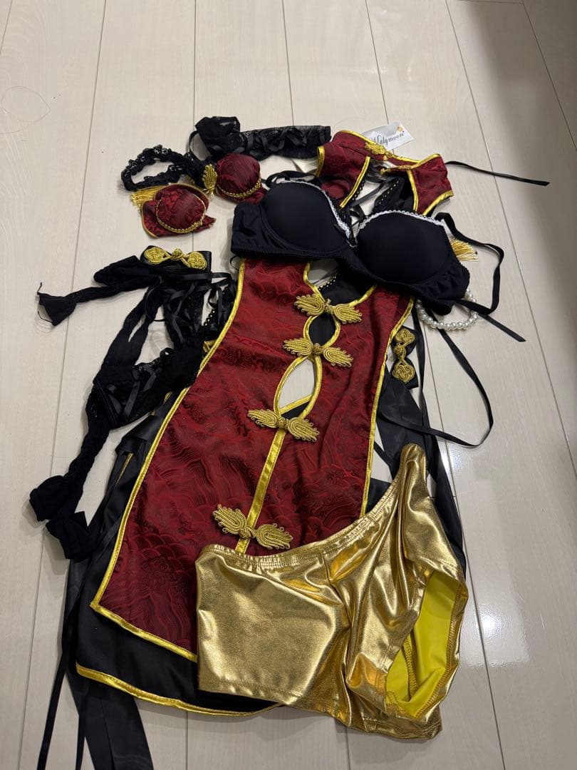 チャイナドレス風コスプレ衣装セット