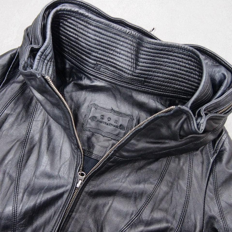 goa ゴア 本革 フードイン リアルゴートレザーライダースジャケット F