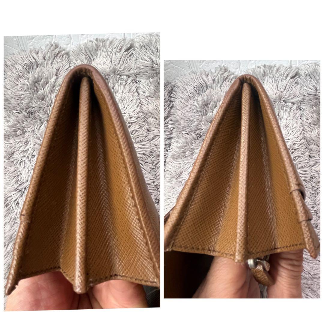 美品✨PRADA サフィアーノ　シルバー金具ロゴ　長財布　コーヒーブラウン