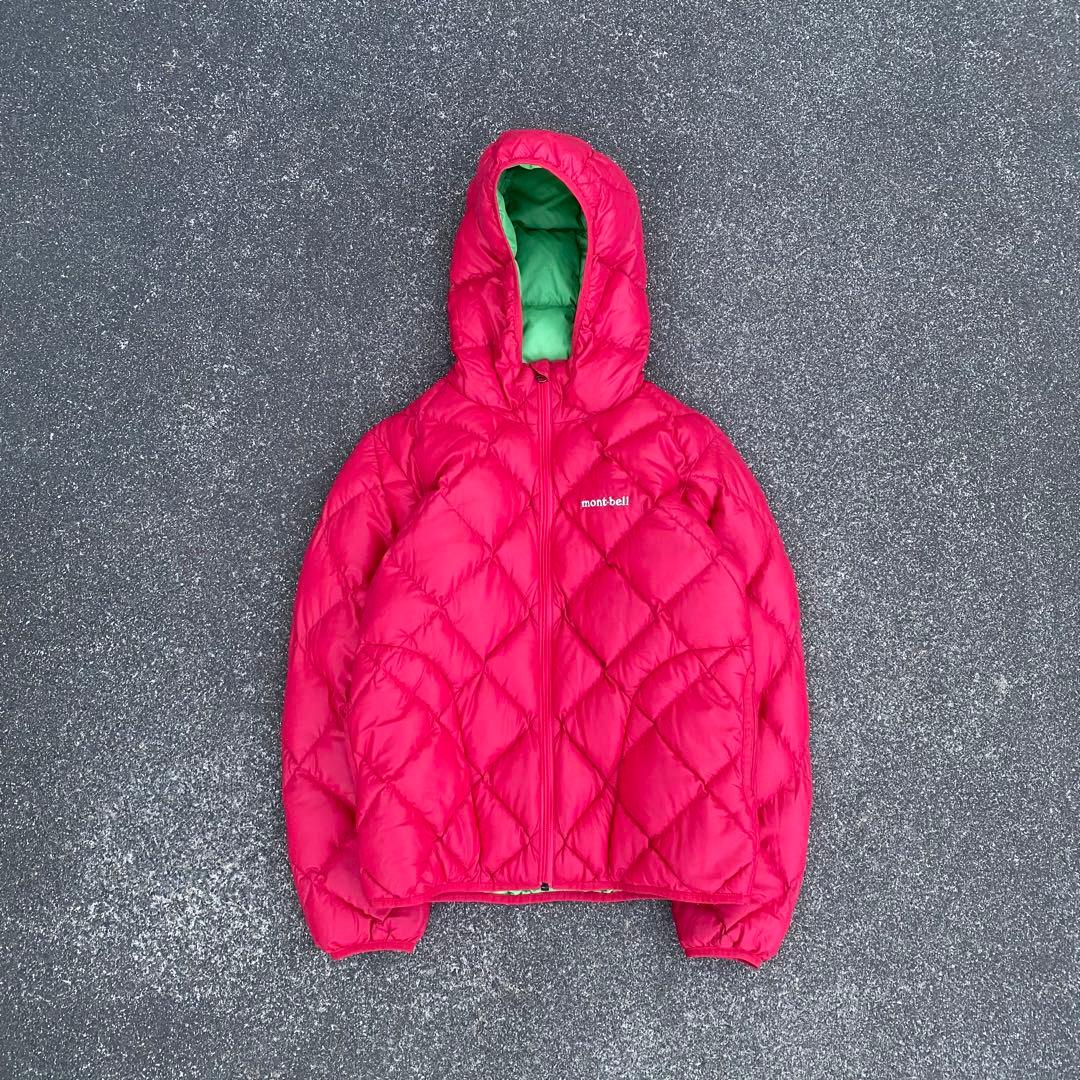 00s montbell 短丈 リバーシブル キルティング ダウンジャケット