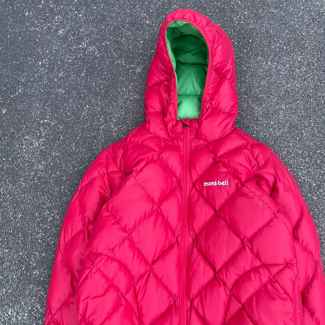 00s montbell 短丈 リバーシブル キルティング ダウンジャケット