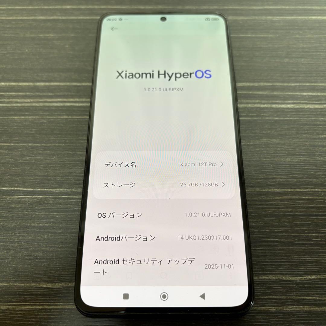 Xiaomi 12T Pro Black 8GB 128GB 国内版 ジャンク