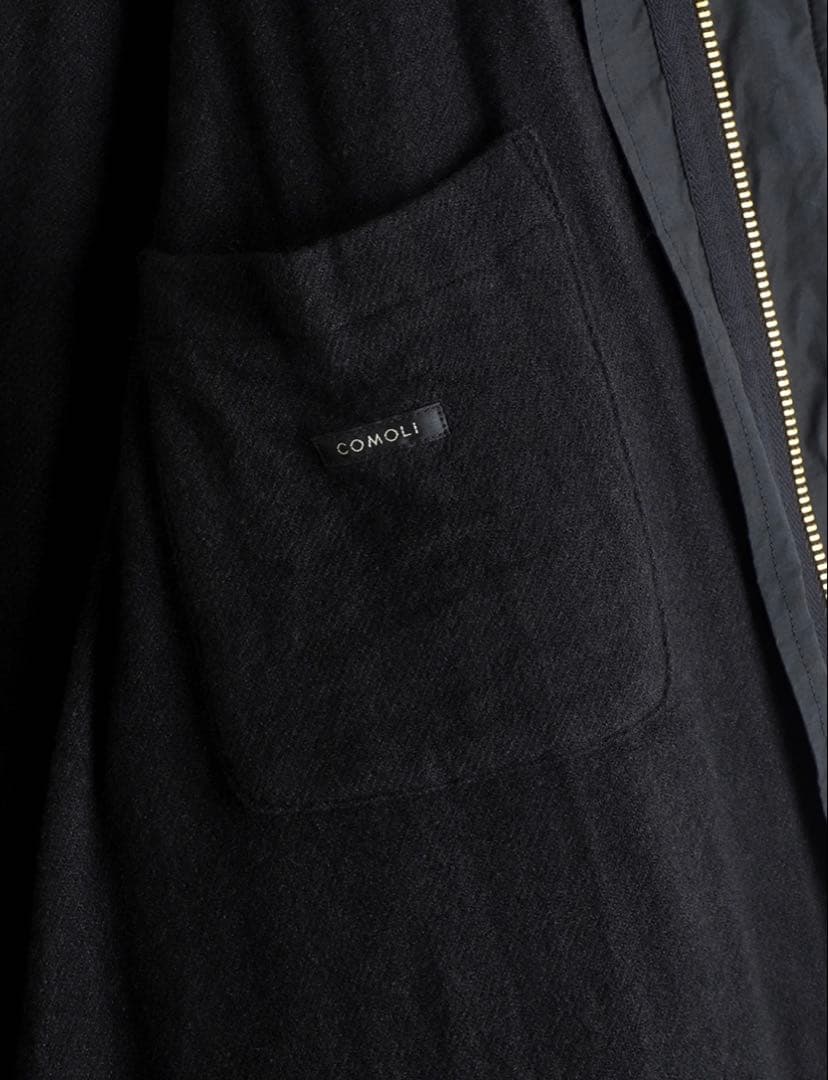 未試着 25AW COMOLI コットンナイロンミリタリーフーデッドコート 2