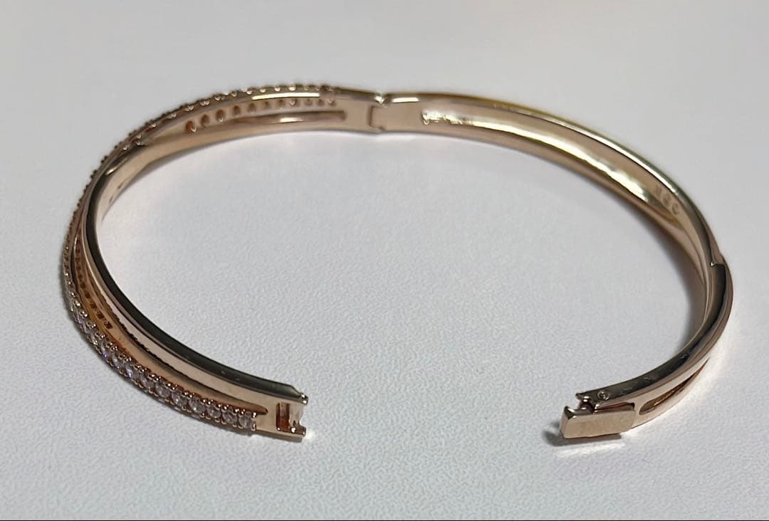 シルバー ステンレススチール バングル