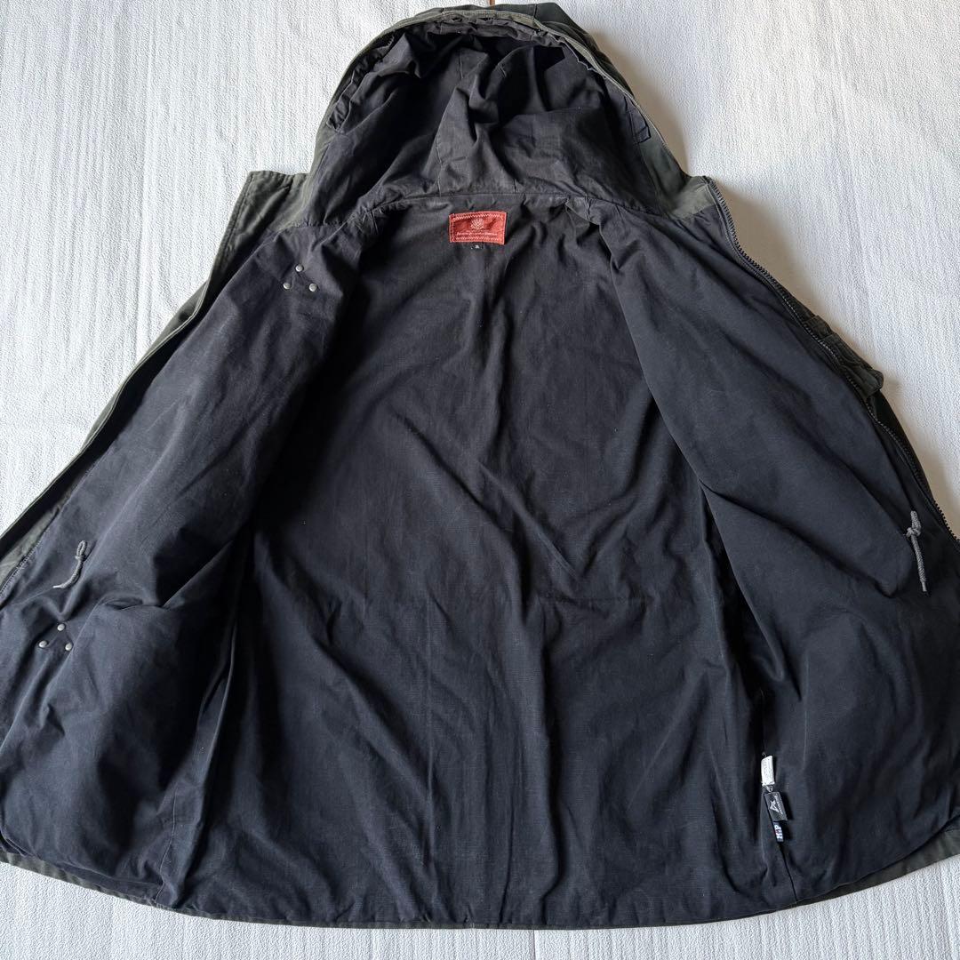 激渋✨AVIREX ファイヤーマンジャケット ミリタリー チャコールカーキ XL