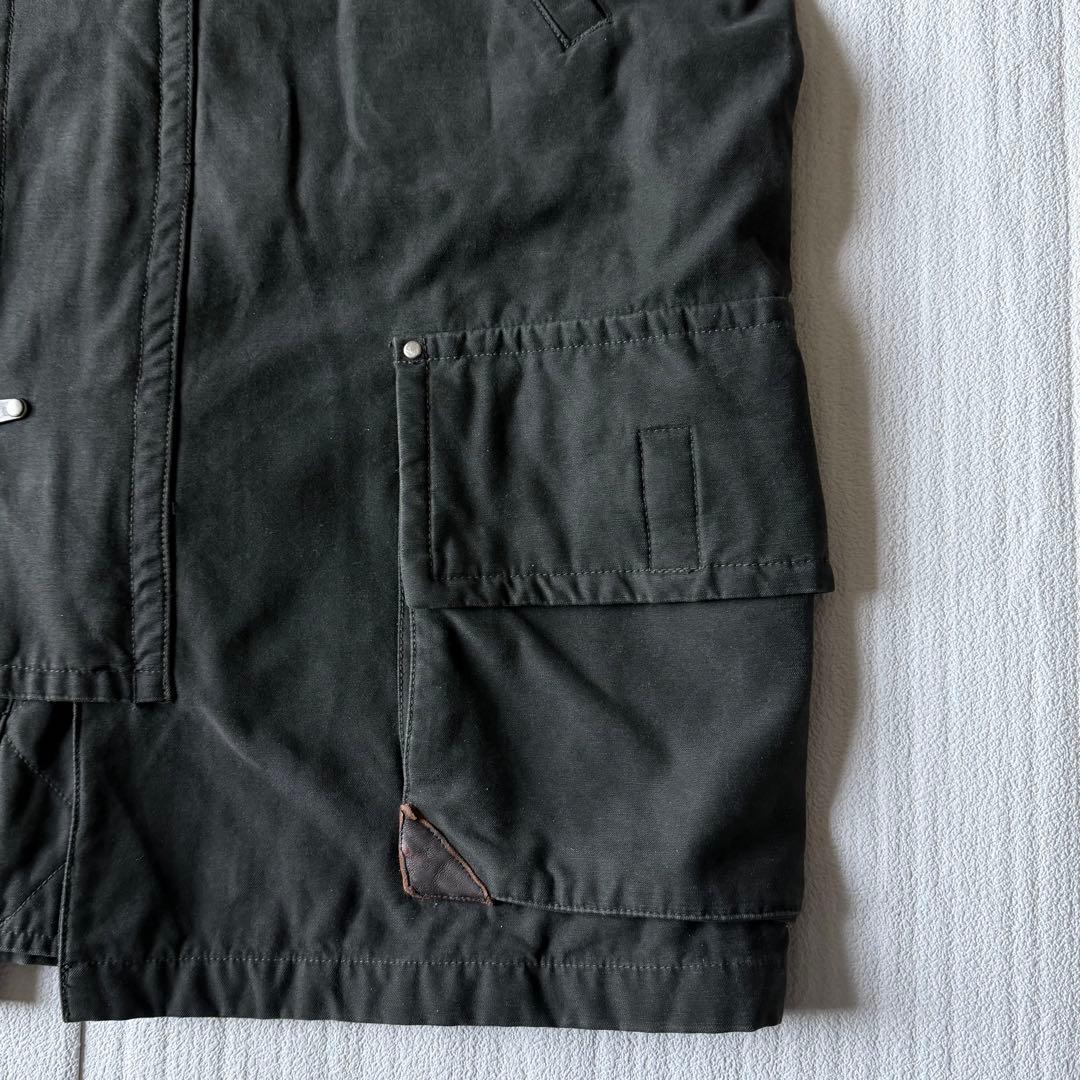 激渋✨AVIREX ファイヤーマンジャケット ミリタリー チャコールカーキ XL
