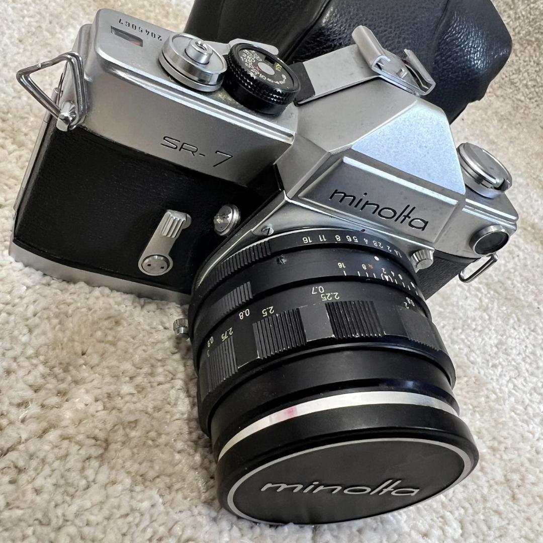 【名機】ミノルタ SR-7 + 58mm F1.4 大口径レンズ★シャッターOK