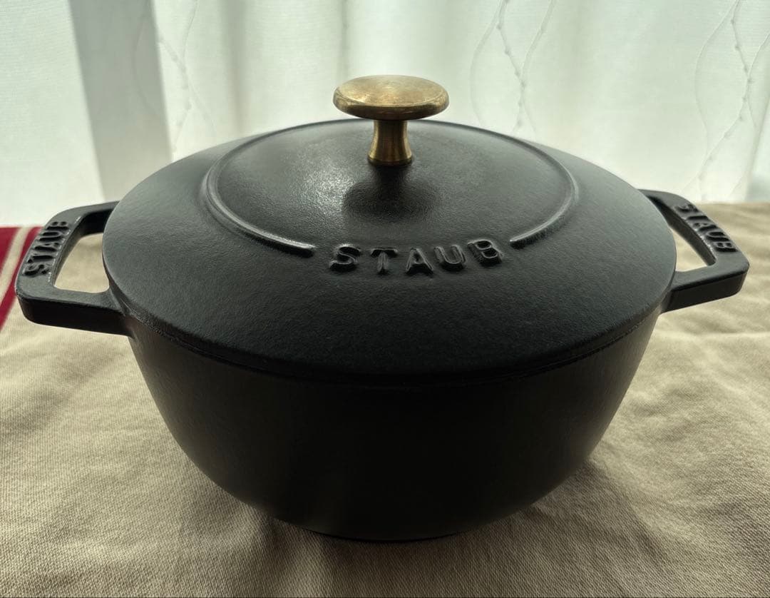 の*ん様 Staub ストウブ Wa-NABE (ワナベ) 18cm鍋 ブラック