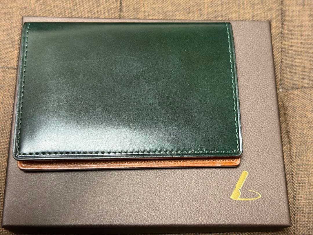 コードバン 名刺入れ 土屋鞄製作所 ダークグリーン