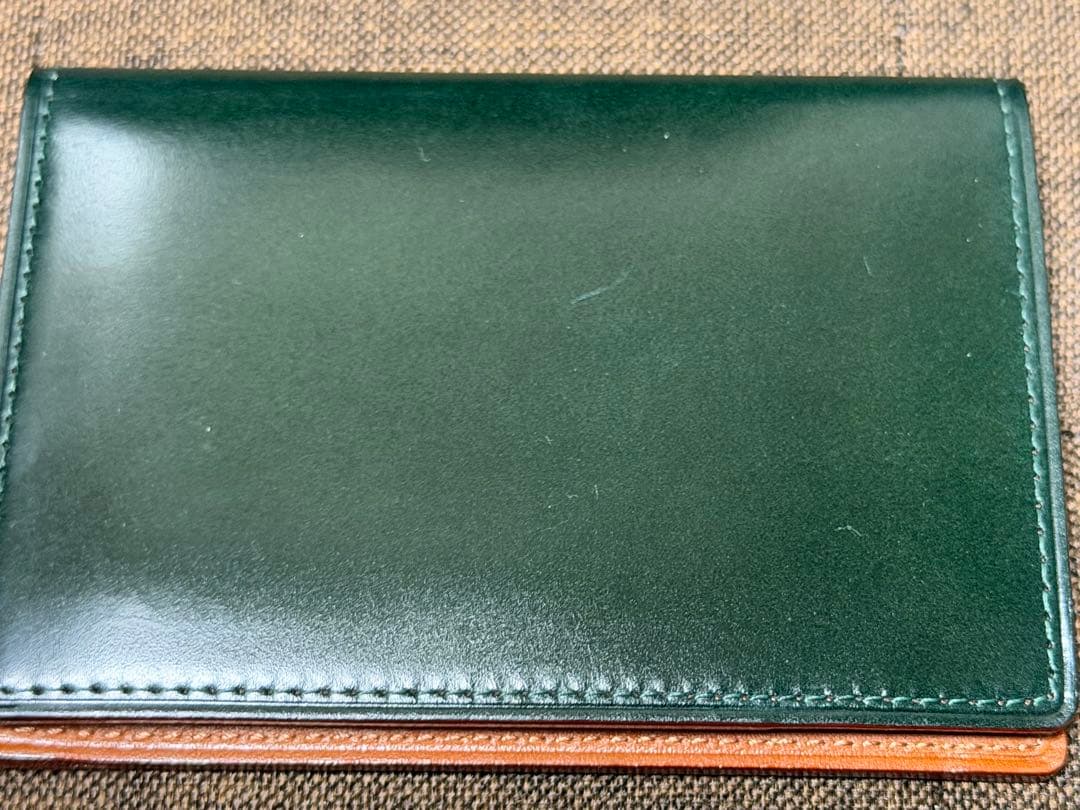 コードバン 名刺入れ 土屋鞄製作所 ダークグリーン