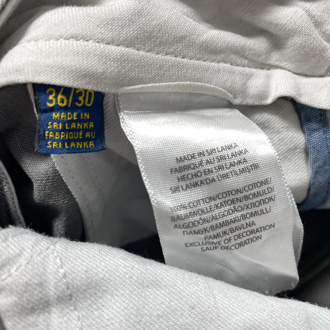 古着 ポロ ラルフローレン コットン チノ スラックス ポロチノ グレー