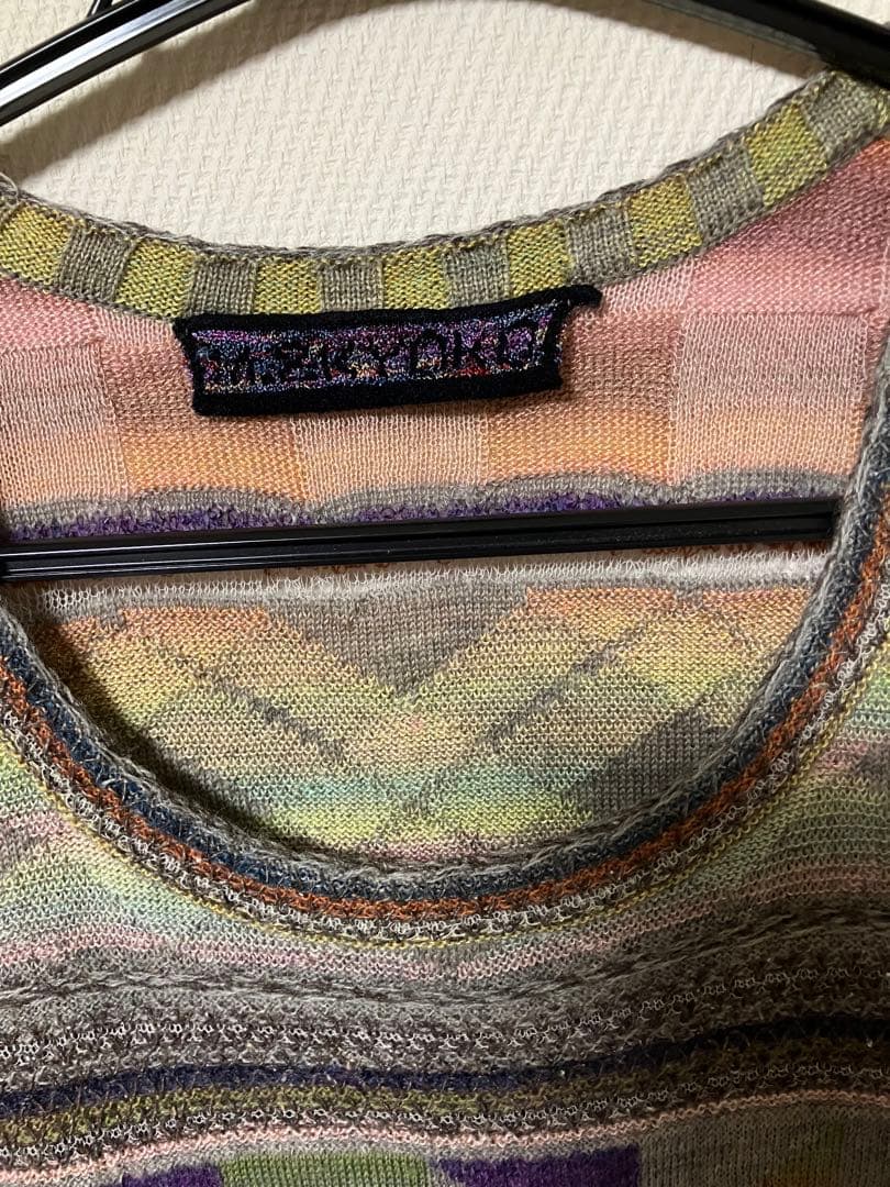 M.＆KYOKO ノースリーブチュニック マルチカラー