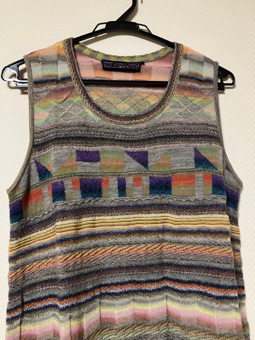 M.＆KYOKO ノースリーブチュニック マルチカラー