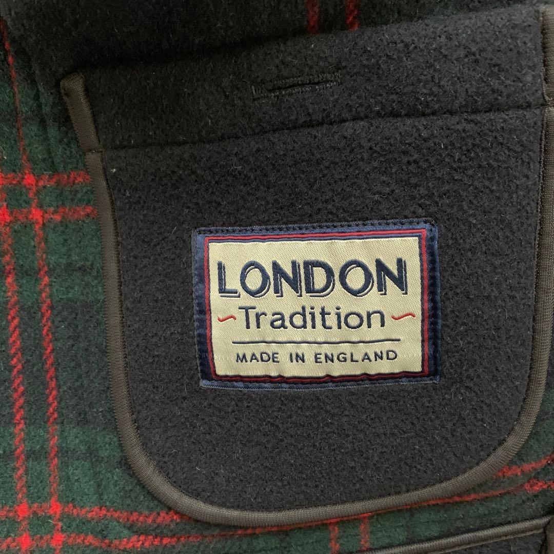 ＊美品＊ロンドントラディション ハーフコート ネイビー L