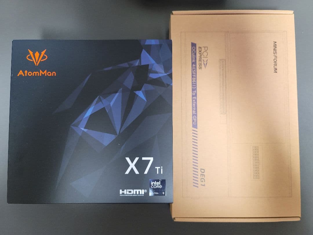 美品　コアultra 9 185H　AtomMan X7 Ti＆DEG1 セット