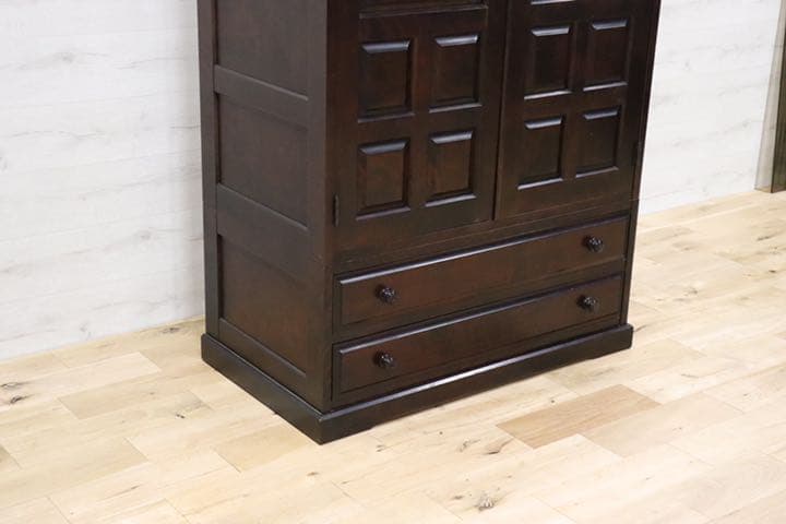 GMDKS205A ○ 北海道民芸家具 洋服タンス 洋タンス ワードローブ 樺