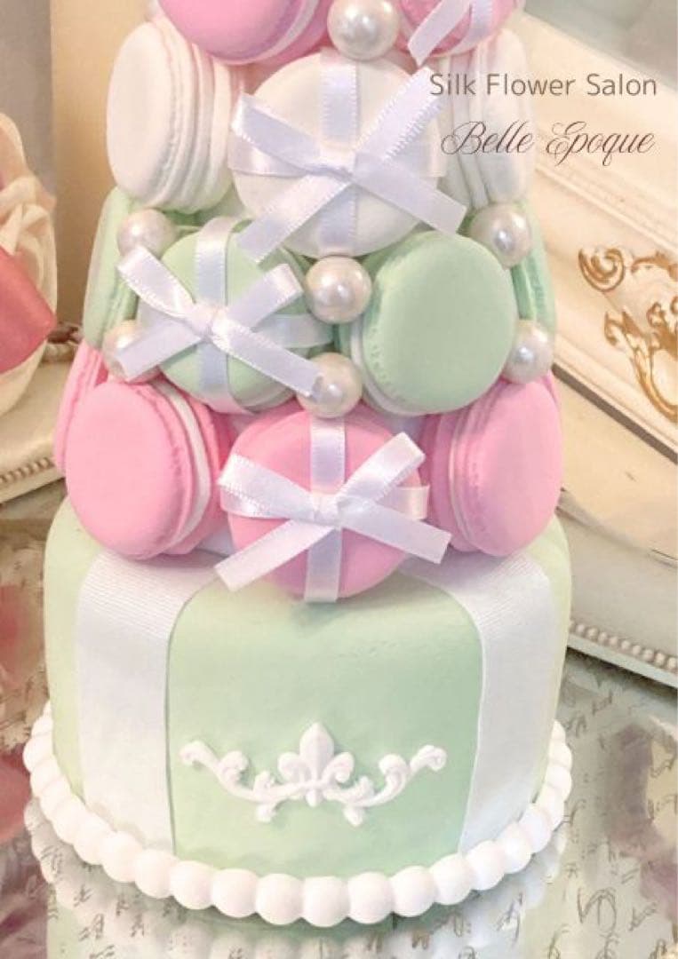 【専用】かわいい!!!ラデュレカラーの7段大マカロンタワー2個セット