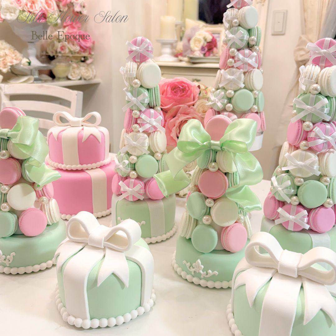 【専用】かわいい!!!ラデュレカラーの7段大マカロンタワー2個セット