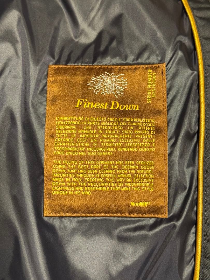 【値下げ！】MOORER FIRE-WK ムーレーダウンベスト 48