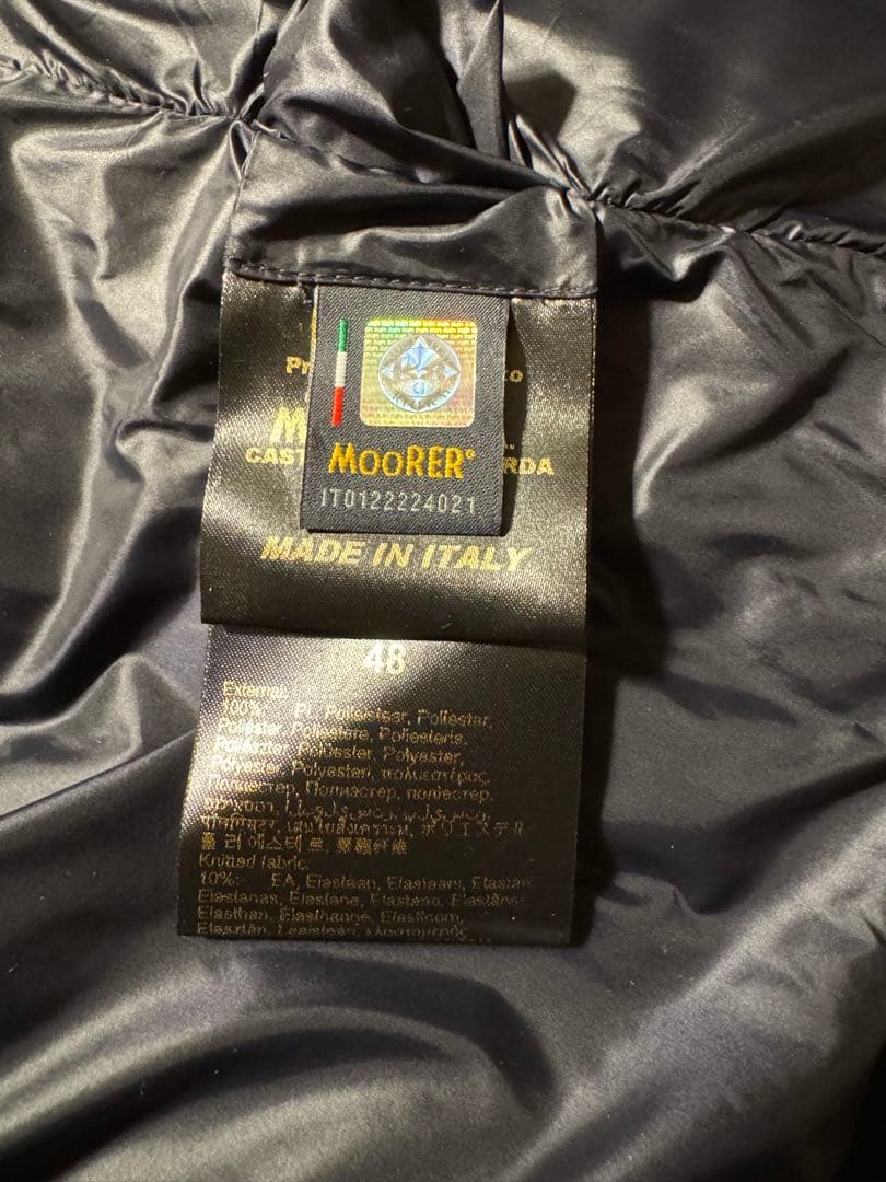 【値下げ！】MOORER FIRE-WK ムーレーダウンベスト 48