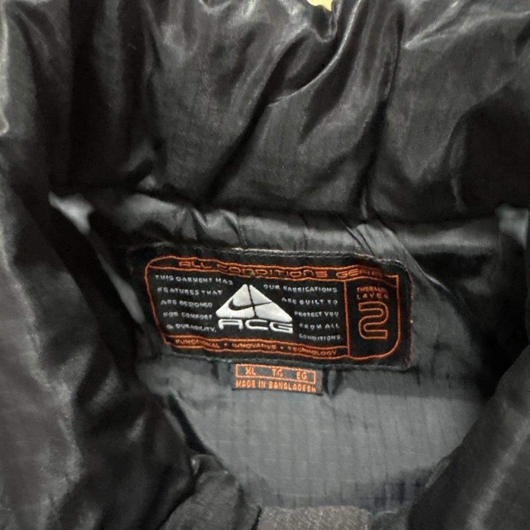ぺ*様 Nike ブラック キルティング ベスト　ACG ダウンベスト　激レアX