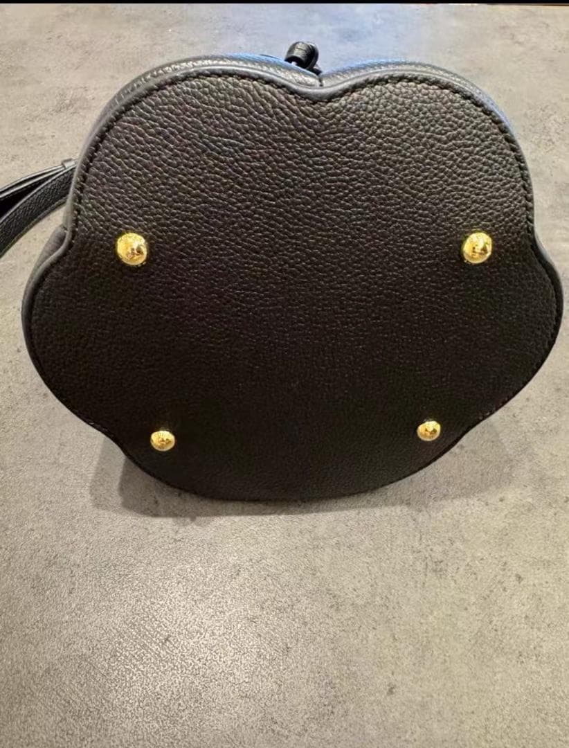 POLENE 極希少✨ブラック バケツ型 ハンドバッグ